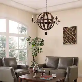 Catapult Chandelier by Modway - Antique Brass