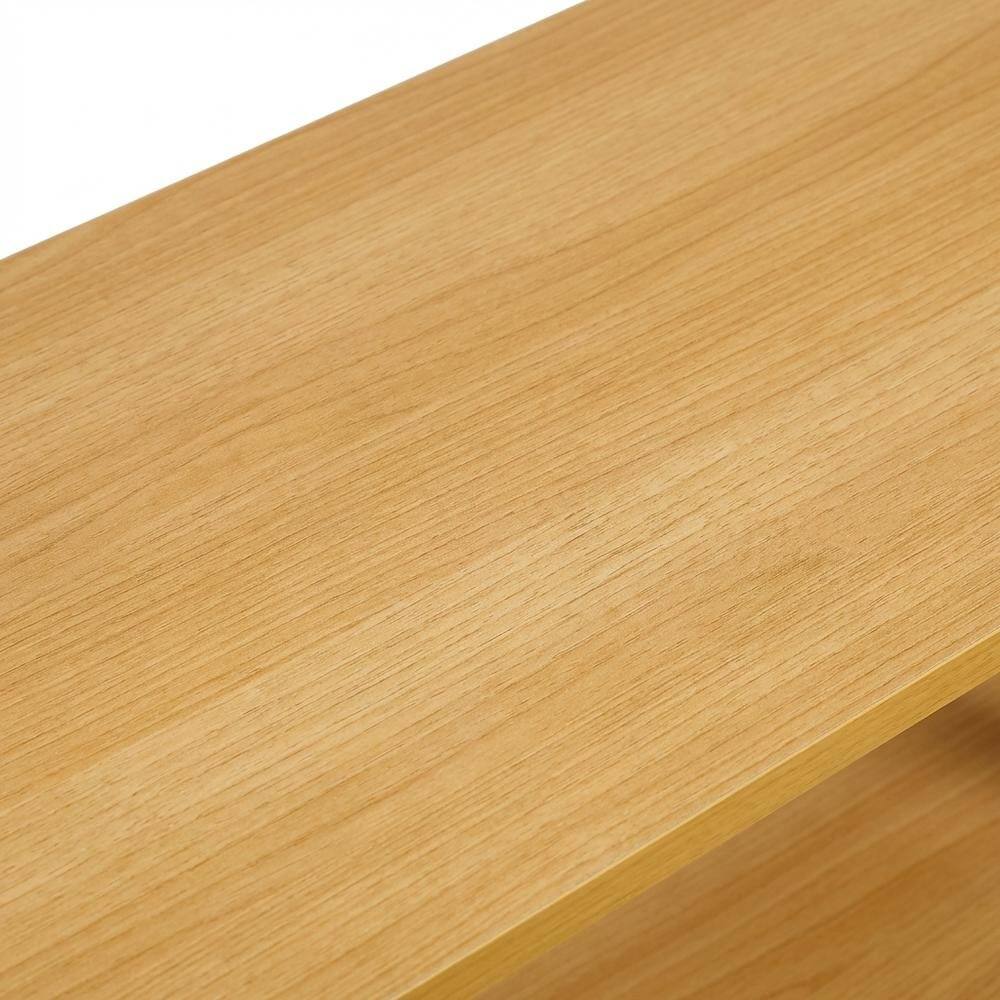 Alt View 2. FurniFact - Beech and White No Tools Entertainment Center with Modern Design - Beech/White.