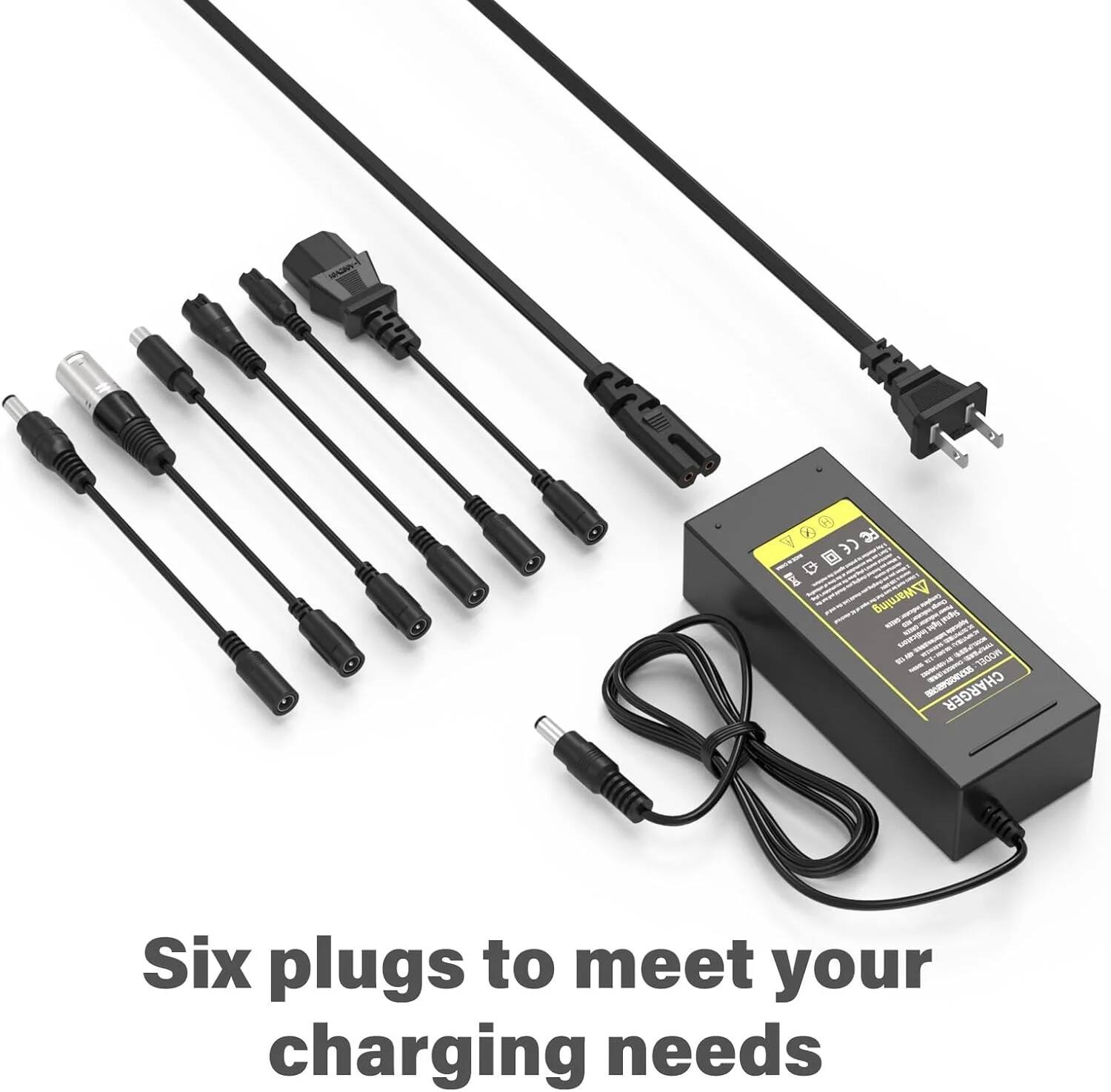 Six plugs to meet your charging needs