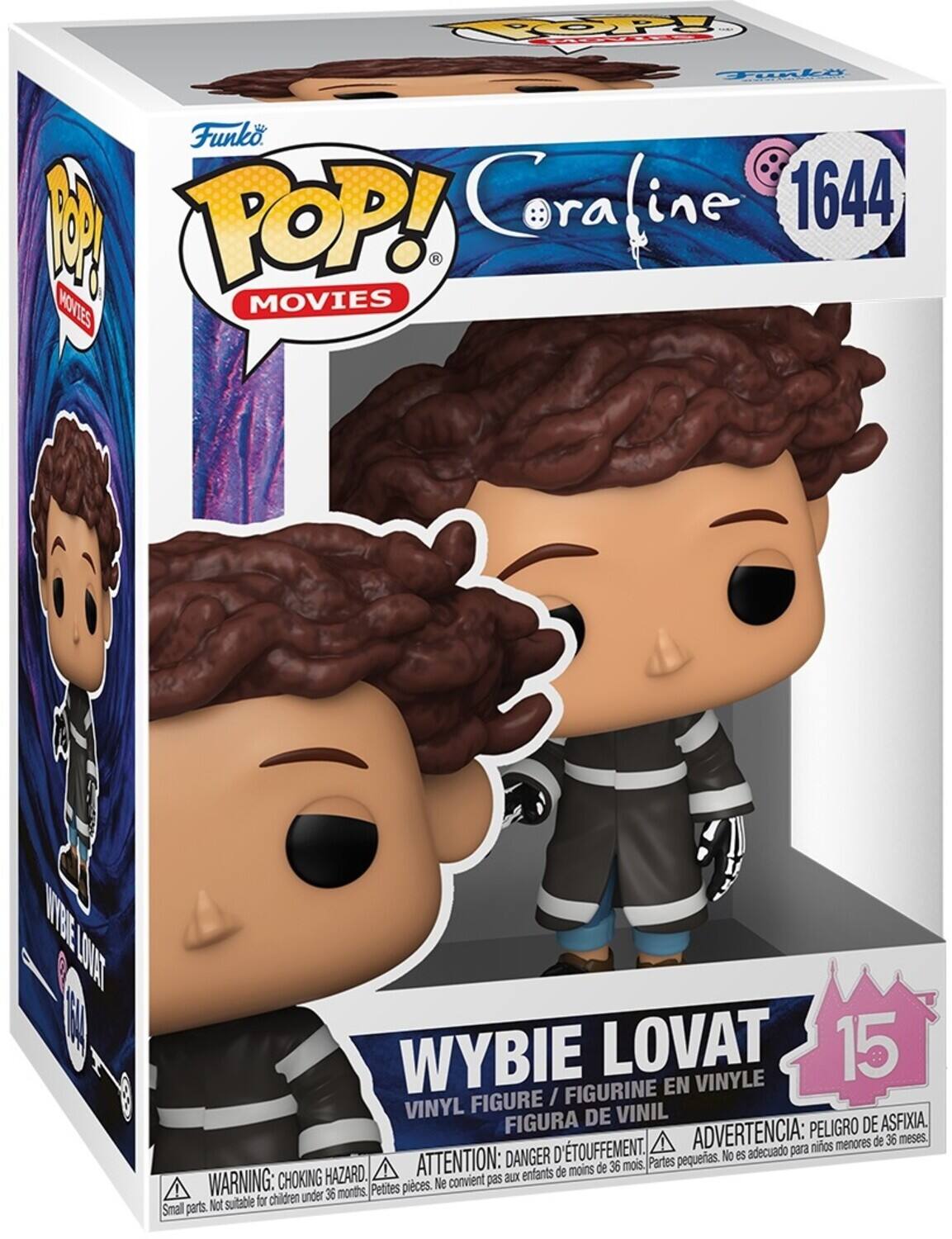 COP Toply Funko 1 POP! Coraline 1644 MOVIES MOVIES WYBIE LOVAT 15 FIGURINE EN VINYLE FIGURE / VINYL DE VINIL FIGURA PELIGRO DE ASFIXIA. D'TOUFFEMENT. ADVERTENCIA: niños menores de 36 meses. DANGER No es adecuado para ATTENTION: moins de 36 mois. Partes pequeñas. HAZARD. aux enfants de WARNING: CHOKING Petites pièces. Ne convient pas for children under 36 months, Small parts. Not suitable.