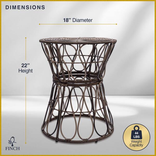 DIMENSIONS  
18" Diameter  
22" Height  
FINCH  
44 LBS Weight Capacity