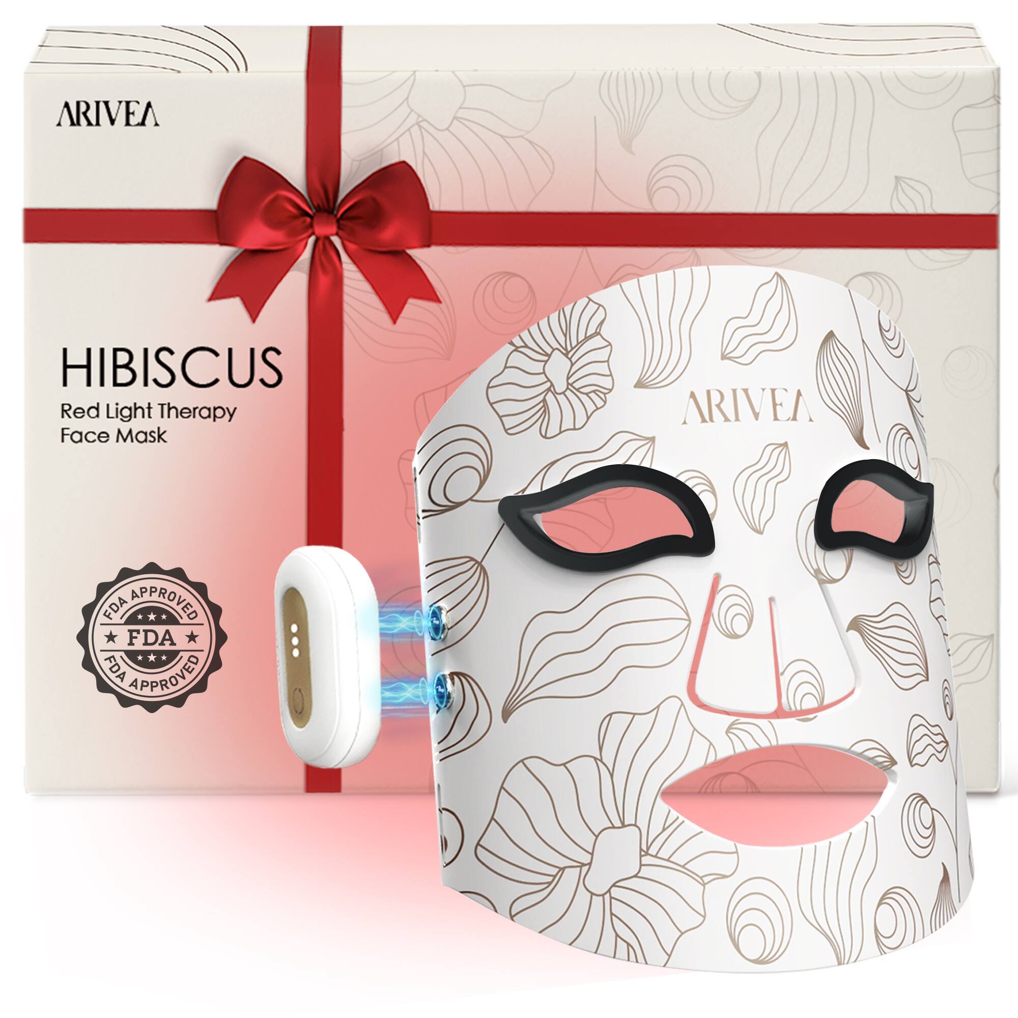 ARIVEA HIBISCUS Red Light Therapy Face Mask
ARIVEA FDA APPROVED
FDA APPROVED