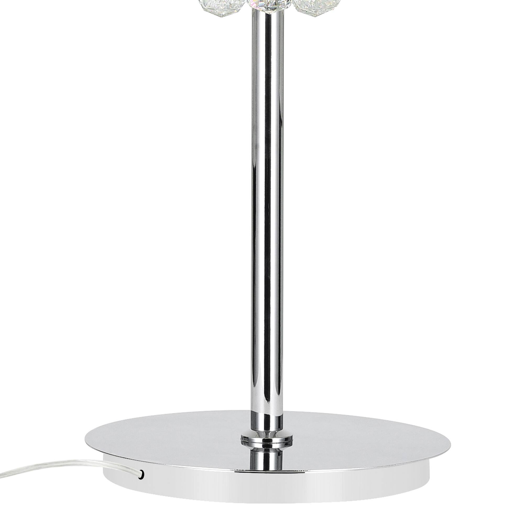 Back. CWI Lighting - Empire 6 Light Table Lamp With Chrome Finish - Chrome.