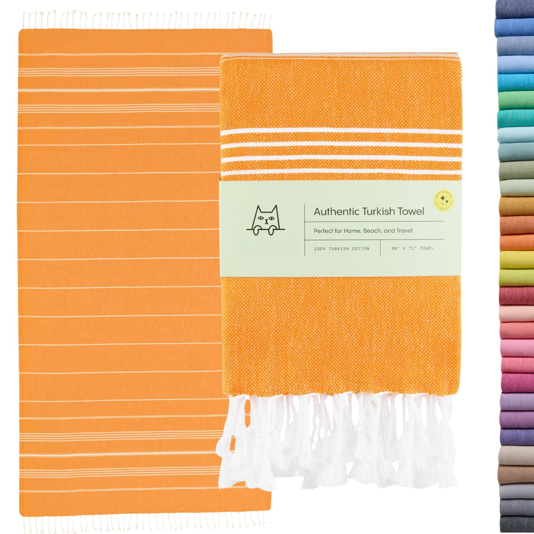 Orange Beach Towel (38" x 71")