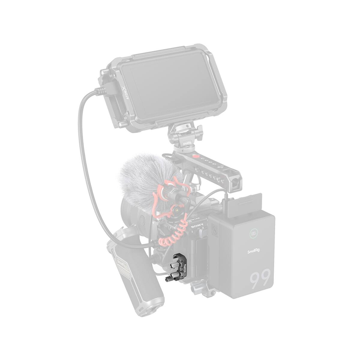 Smallrig USB C & MULTI Cable Clamp for Sony FX3/FX30 HawkLock Quick ...