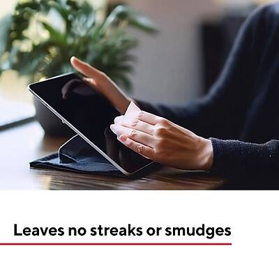 Leaves no streaks or smudges
