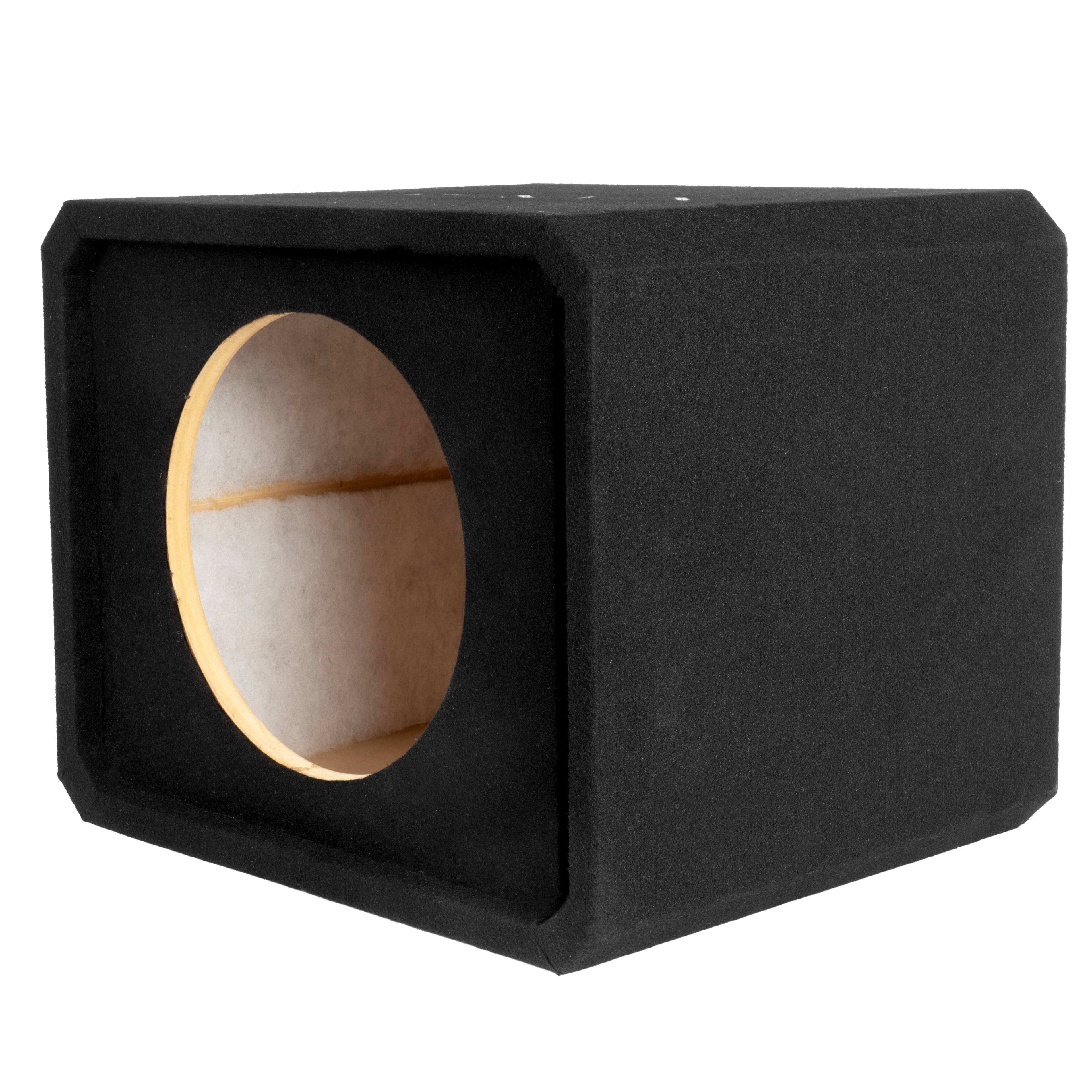 Left. NVX - NE121P Single 12" Slot Ported 3/4" MDF Subwoofer Enclosure.