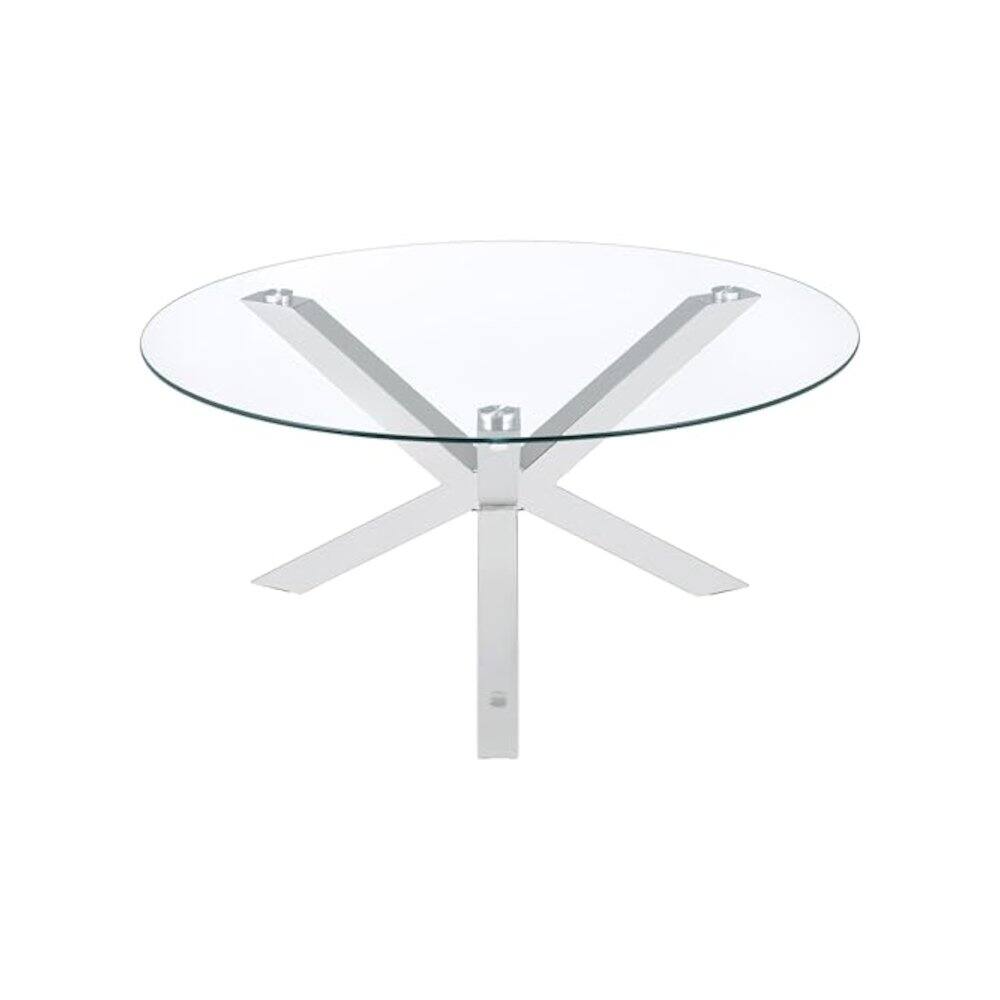 Alt View 5. Coaster Co. of America - Kenzie 2-piece Round Coffee and End Table Set Chrome - Chrome.