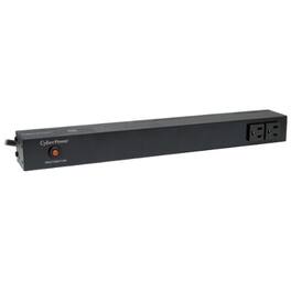 CyberPower - PDU15B2F10R 12-outlets PDU - 12 x NEMA 5-15R - 1U Rack-mountable, Zero U Vertical Rackmount - Black