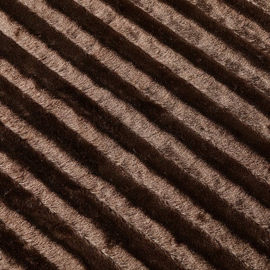 Alt View 5. Gracie Mills - Gracie Mills Wilfred Long Faux Fur Throw Blanket - Brown.