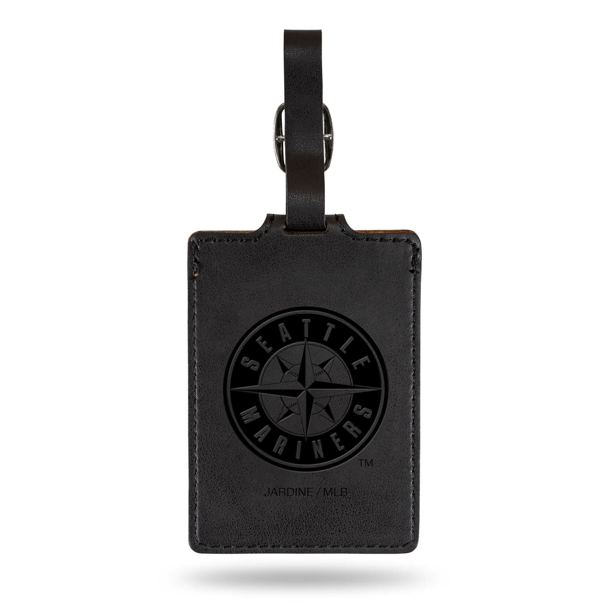 Jardine - Seattle Mariners Ultra Suede Luggage Tag - Black