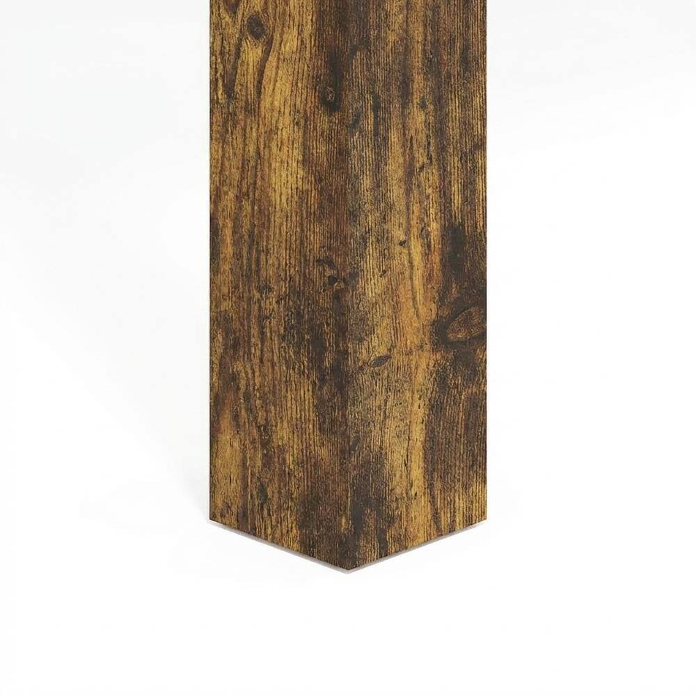 Alt View 2. FurniFact - Amber Pine Finish Square End Table with Modern Minimalist Design - Amber Pine.