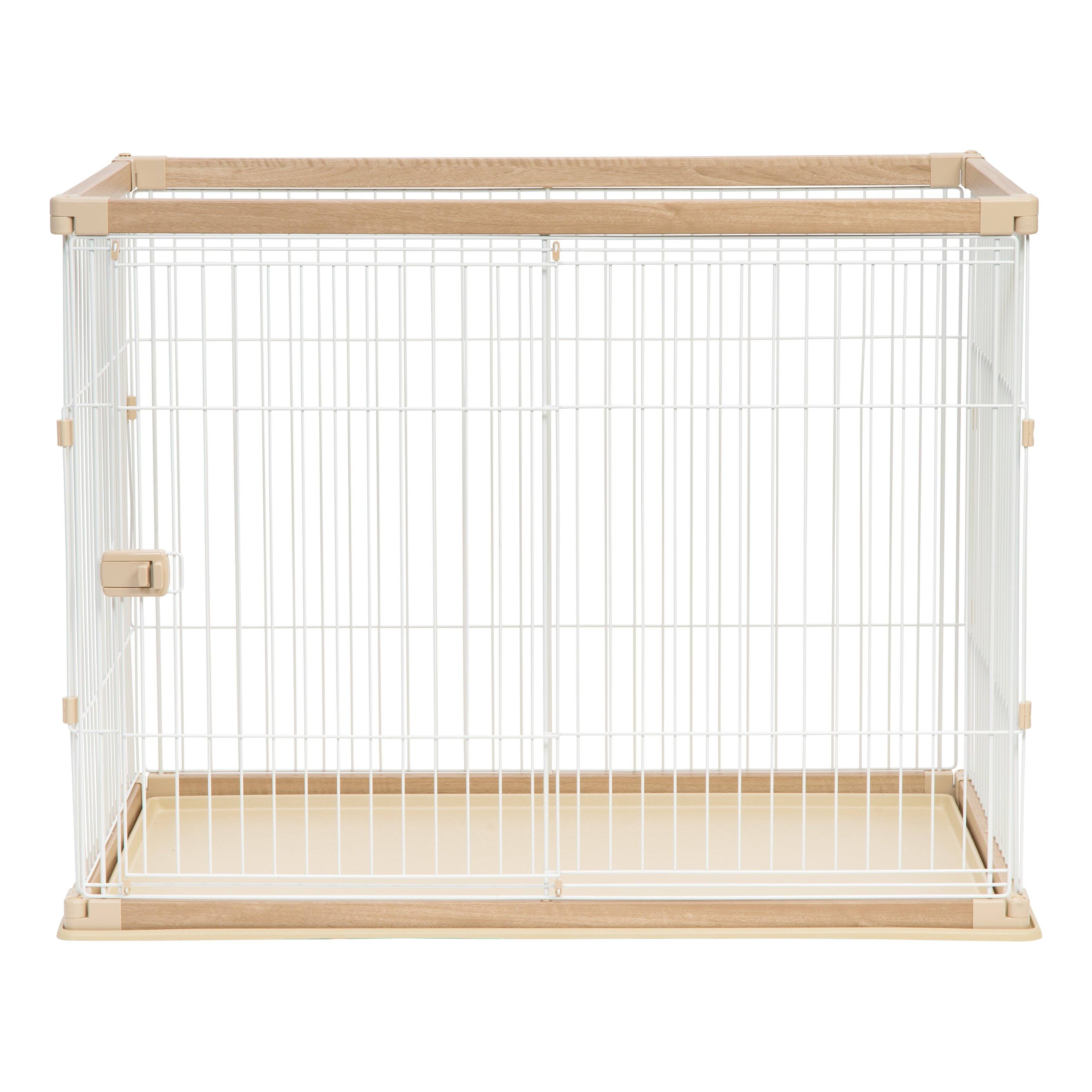 Front. IRIS USA - IRIS USA Open Dog Crate Pet Playpen.