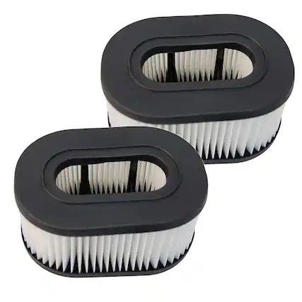 Front. HQRP - HQRP 2x HEPA Cartridge Filter for Hoover FoldAway Widepath TurboPower Runabout Upright, # 40130050 Type 50 Replacement.