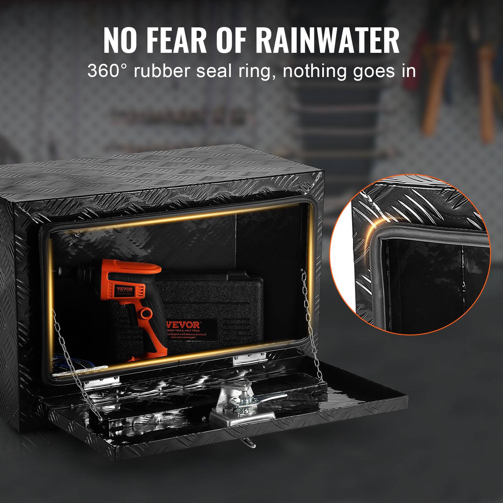 NO FEAR OF RAINWATER 360 rubber seal ring, nothing goes in
VEVOR