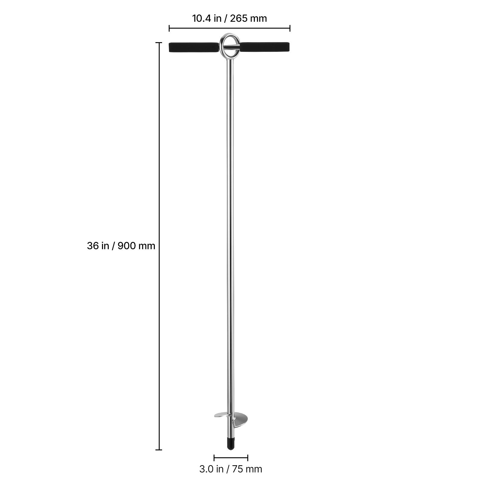 10.4 in / 265 mm  
36 in / 900 mm  
3.0 in / 75 mm