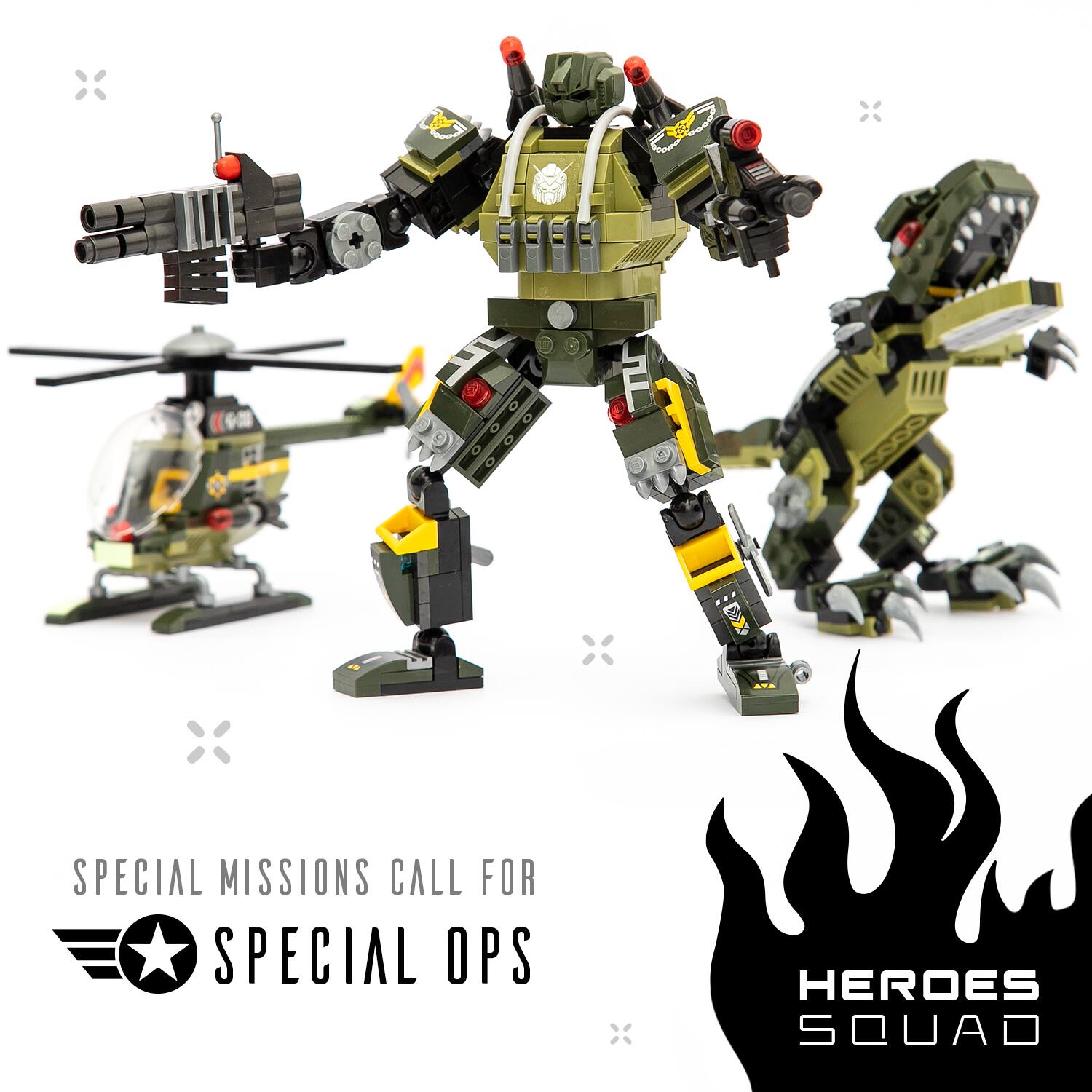 SPECIAL MISSIONS CALL FOR SPECIAL OPS HEROES SQUAD