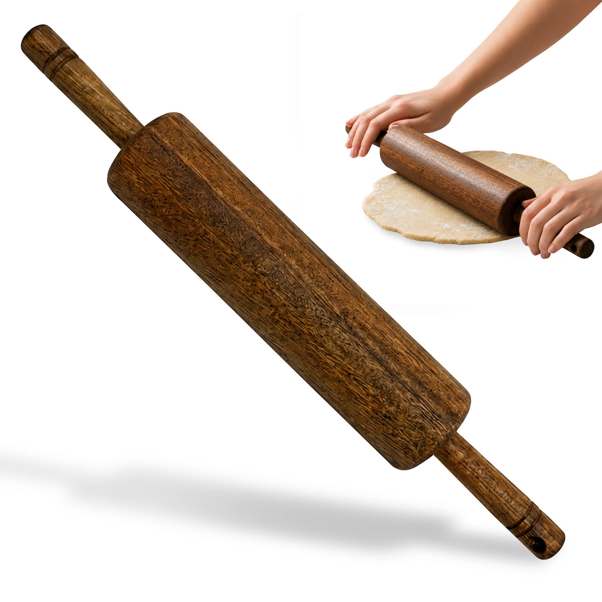 Front. Farberware - Farberware Rolling Pin, Acacia Wood - Brown.