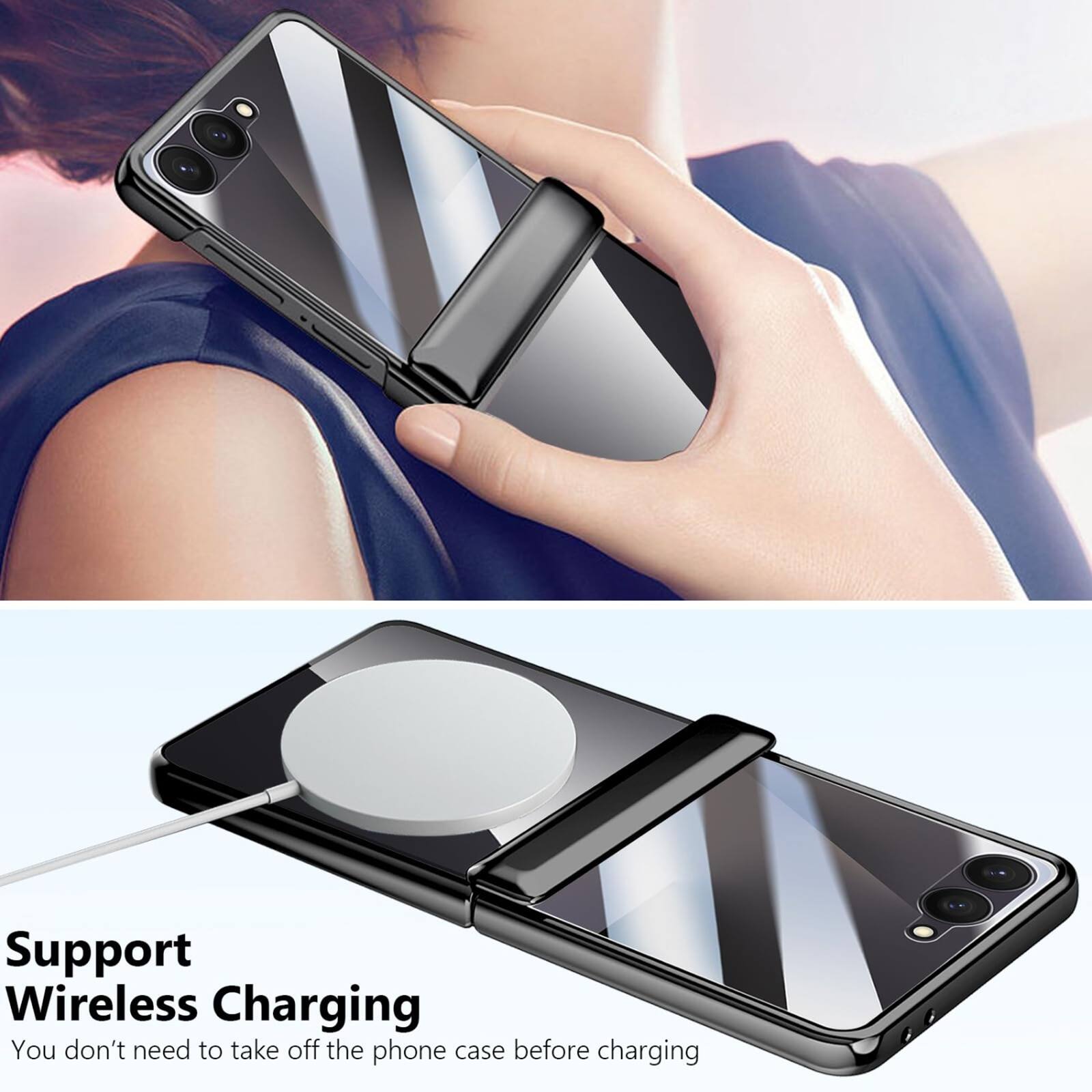 Support Wireless Charging  
You don't need to take off the phone case before charging