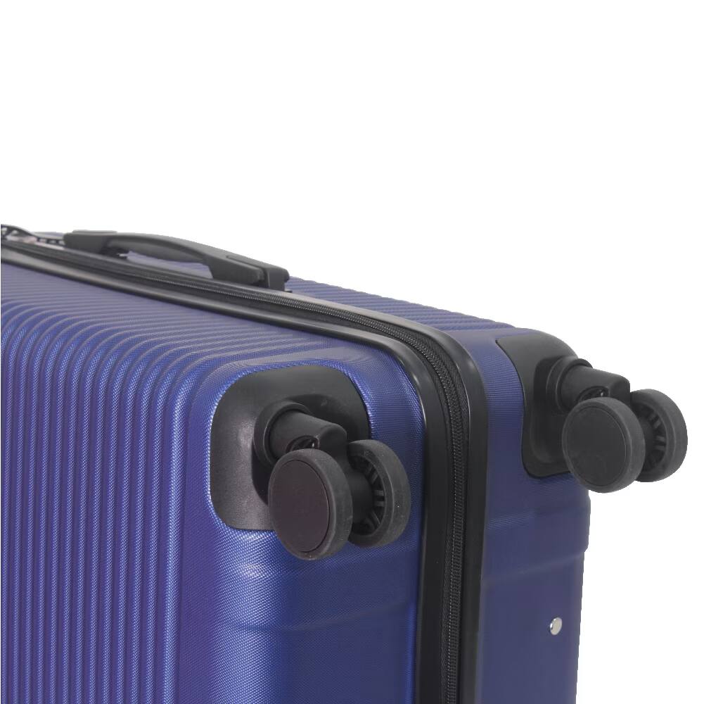 Alt View 9. Bestier - 3-Piece ABS Hardshell Luggage Set (20”/24”/28”) with Spinner Wheels, TSA Lock & Lightweight Design - Dark Blue.