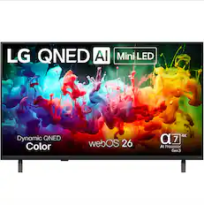 LG QNED AI Mini LED Dynamic QNED Color
webOS 26
a7 AI Processor Gen3