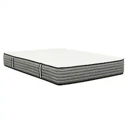 Manhattan Lane - Che King Size 12 Inch Mattress, Pocket Coil, Cool Gel Memory Foam - White, Gray