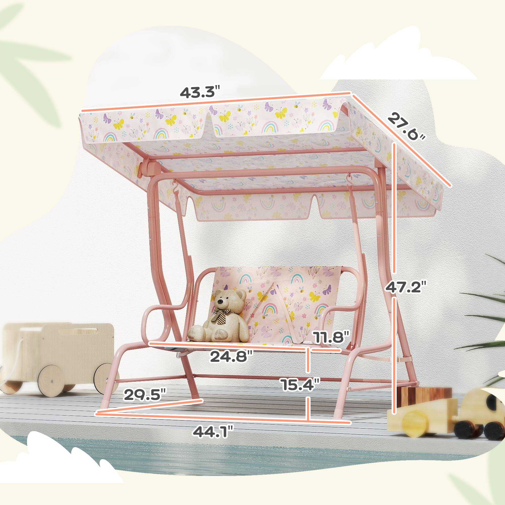 43.3" 27.6" 47.2" 24.8" 11.8" 29.5" 15.4" 44.1"