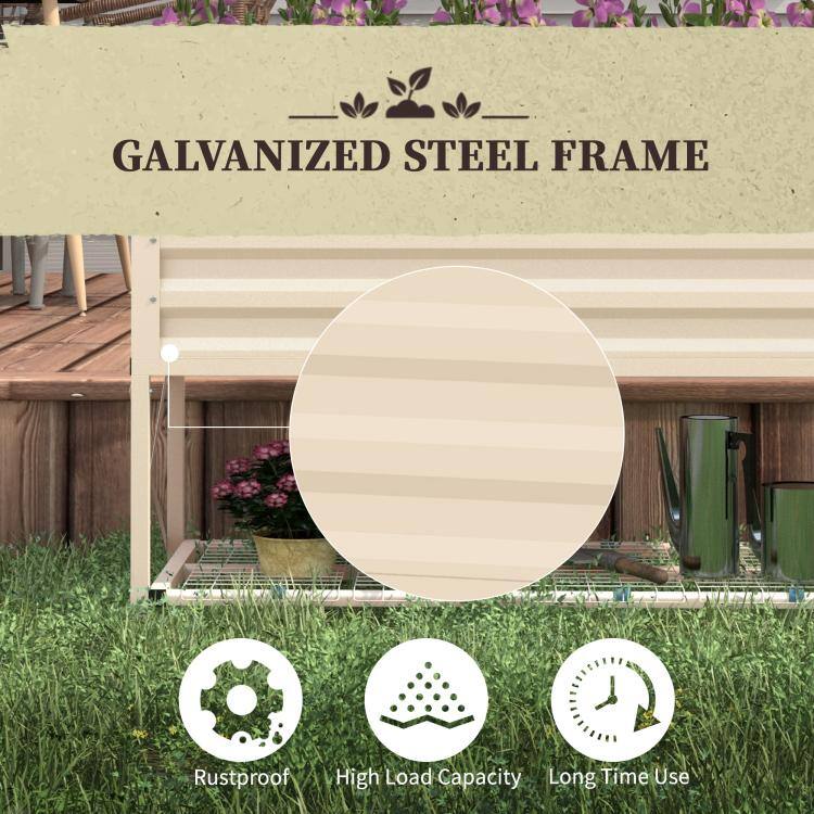 GALVANIZED STEEL FRAME

- Rustproof
- High Load Capacity
- Long Time Use