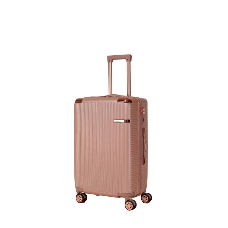 Alt View 1. HTUTWOO - Hard Luggage 4-Piece Set - 360° Dual Rotating Four-Wheel Suitcase, Password Lock, Lightweight Universal Wheel Carry-On - Rose Gold.
