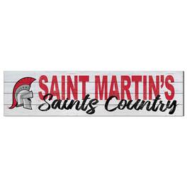Jardine - Saint Martin's Saints 10" x 40" Logo Sign - White