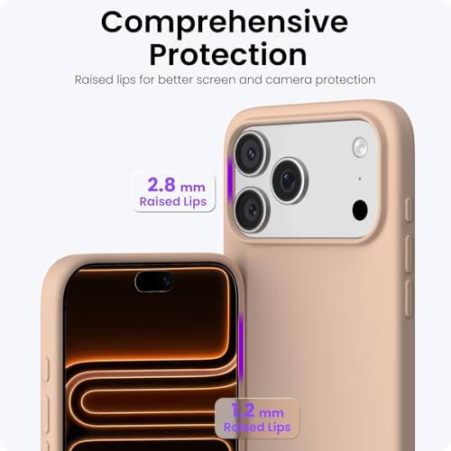 Comprehensive Protection  
Raised lips for better screen and camera protection  
2.8 mm Raised Lips  
1.2 mm Raised Lips