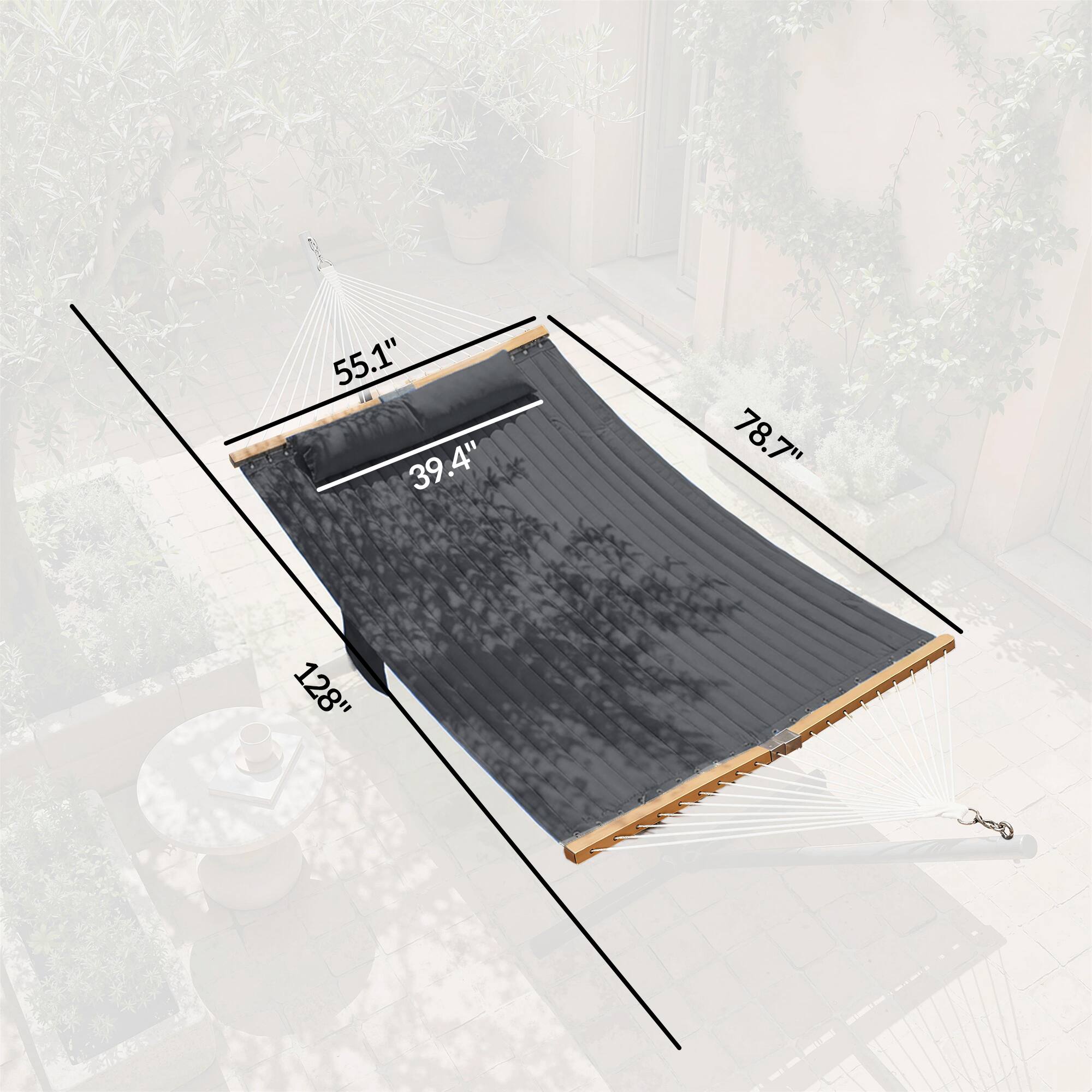 55.1" x 39.4" x 78.7" x 128"