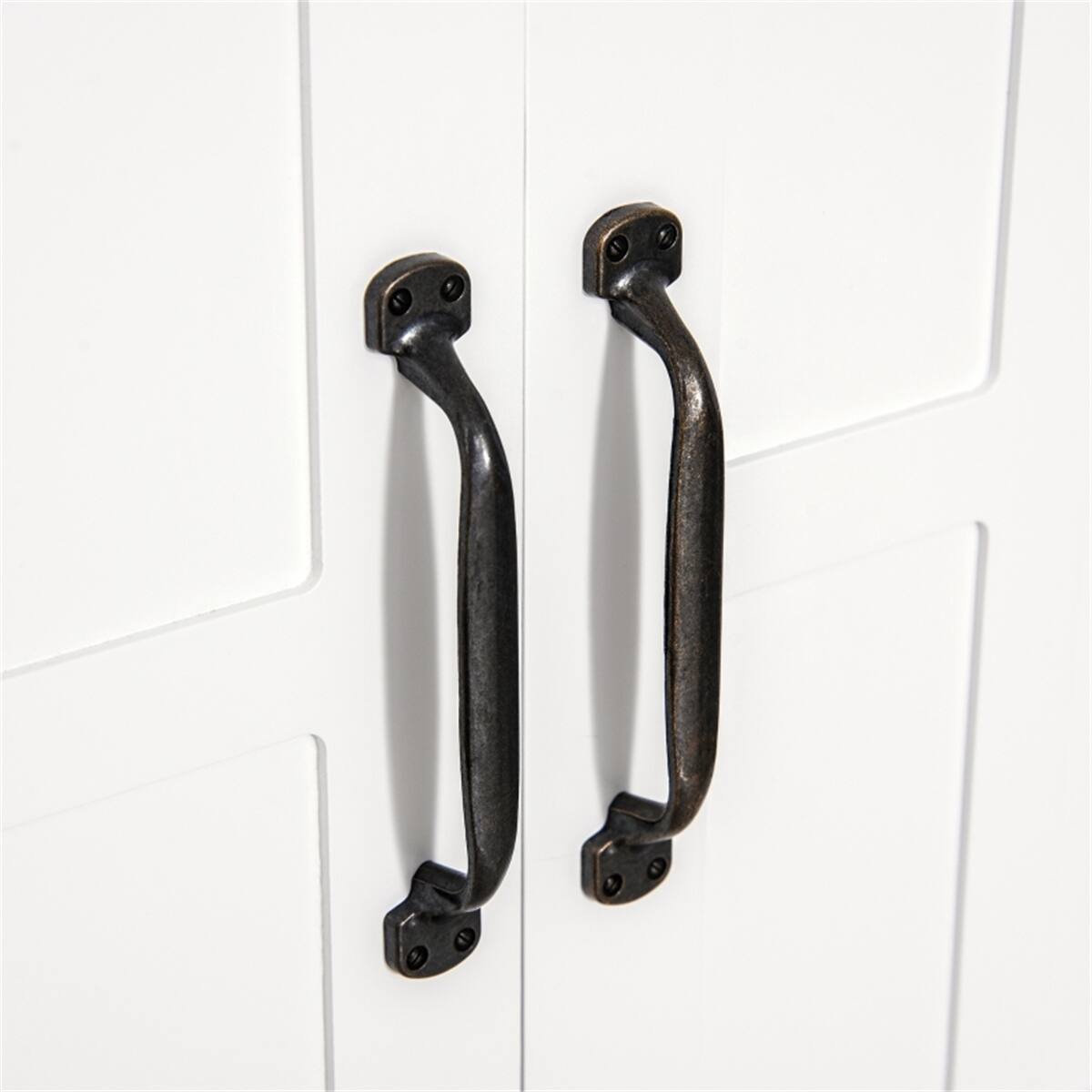 Alt View 1. SlickBlue - Bathroom Wall Cabinet with 2 Shelves, Compact Wall-Mounted Storage Organizer for Small Spaces - White.