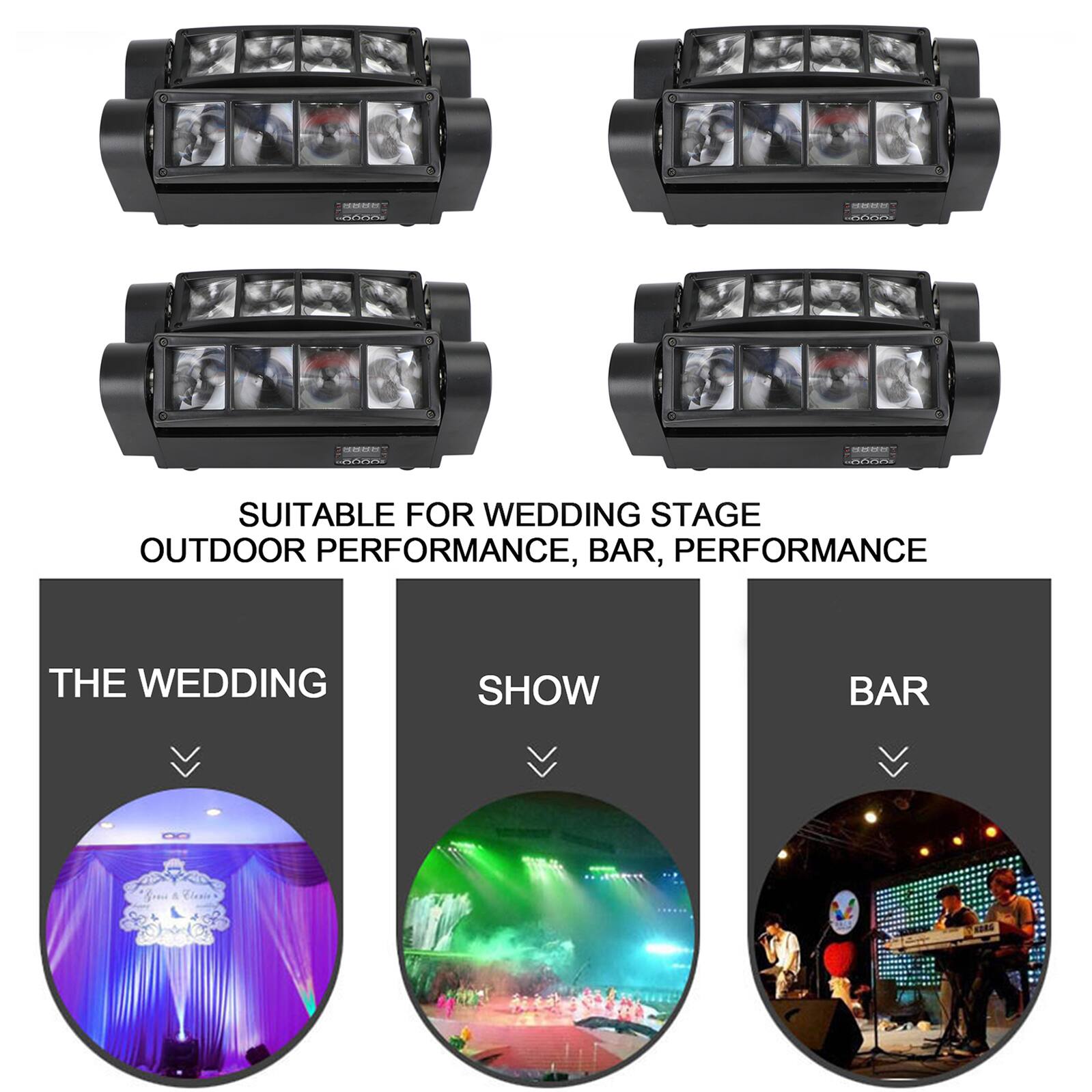 SUITABLE FOR WEDDING STAGE, OUTDOOR PERFORMANCE, BAR, PERFORMANCE

THE WEDDING

SHOW

BAR