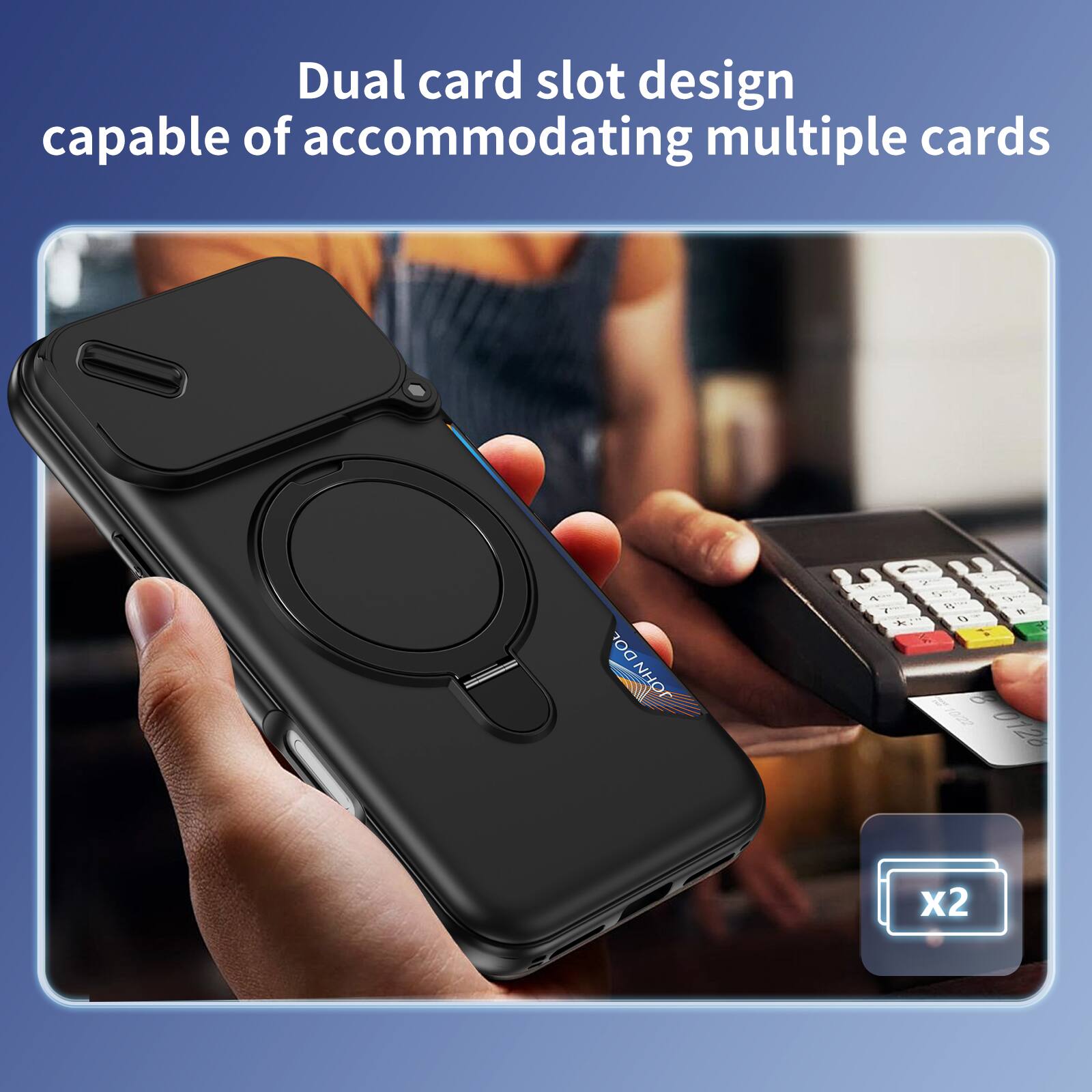 Dual card slot design capable of accommodating multiple cards

DOL NHO
2 , *
2 a 5 1/2 is 11 o 4 10/22 0128
X2