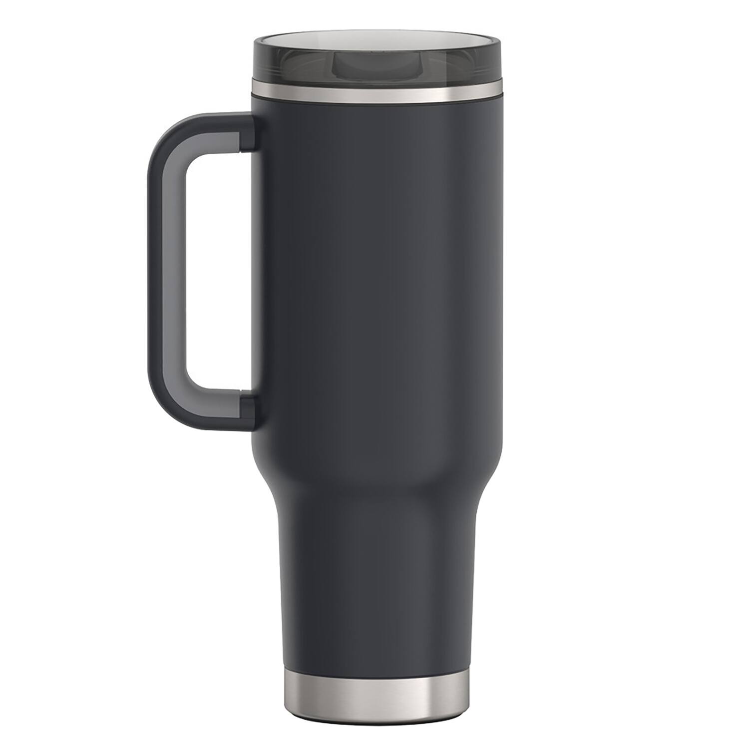 Alt View 9. Thermos - Thermos 40 oz Stainless Steel Cup Holder Mug w/ Straw - Granite - Granite.