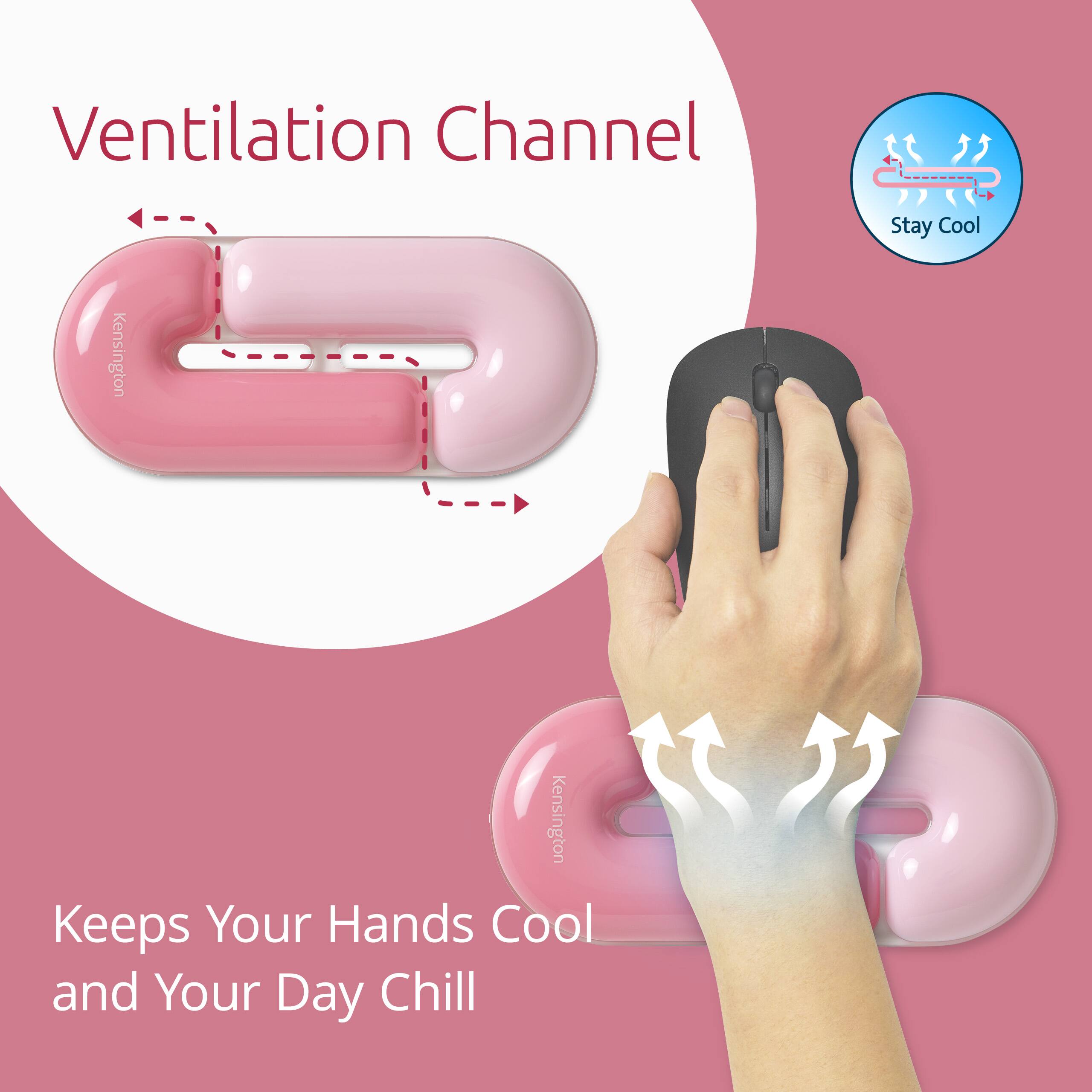Ventilation Channel  
Stay Cool  
Kensington  
Kensington Keeps Your Hands Cool and Your Day Chill