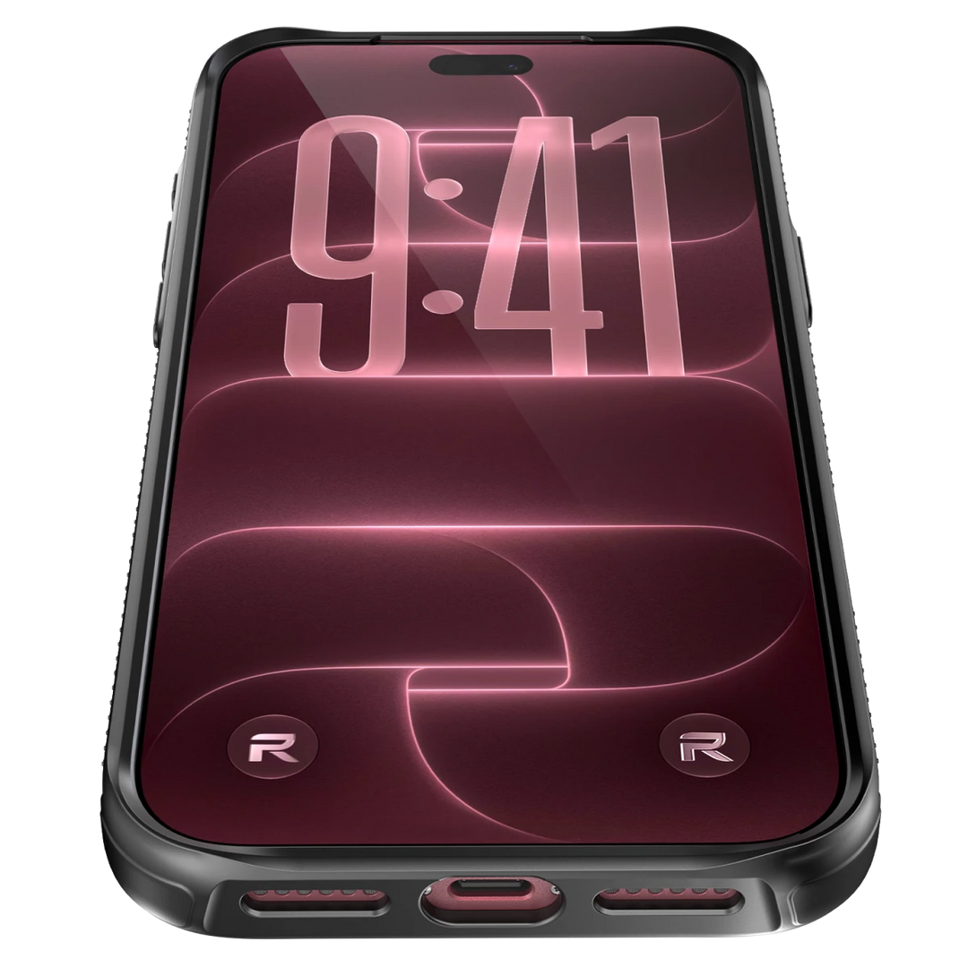 Back. Rebel - Rebel - Rebel Series GEN7 Case For Apple iPhone 18 Pro Max and iPhone 17 Pro Max - Black/Aramid Fiber - Black.