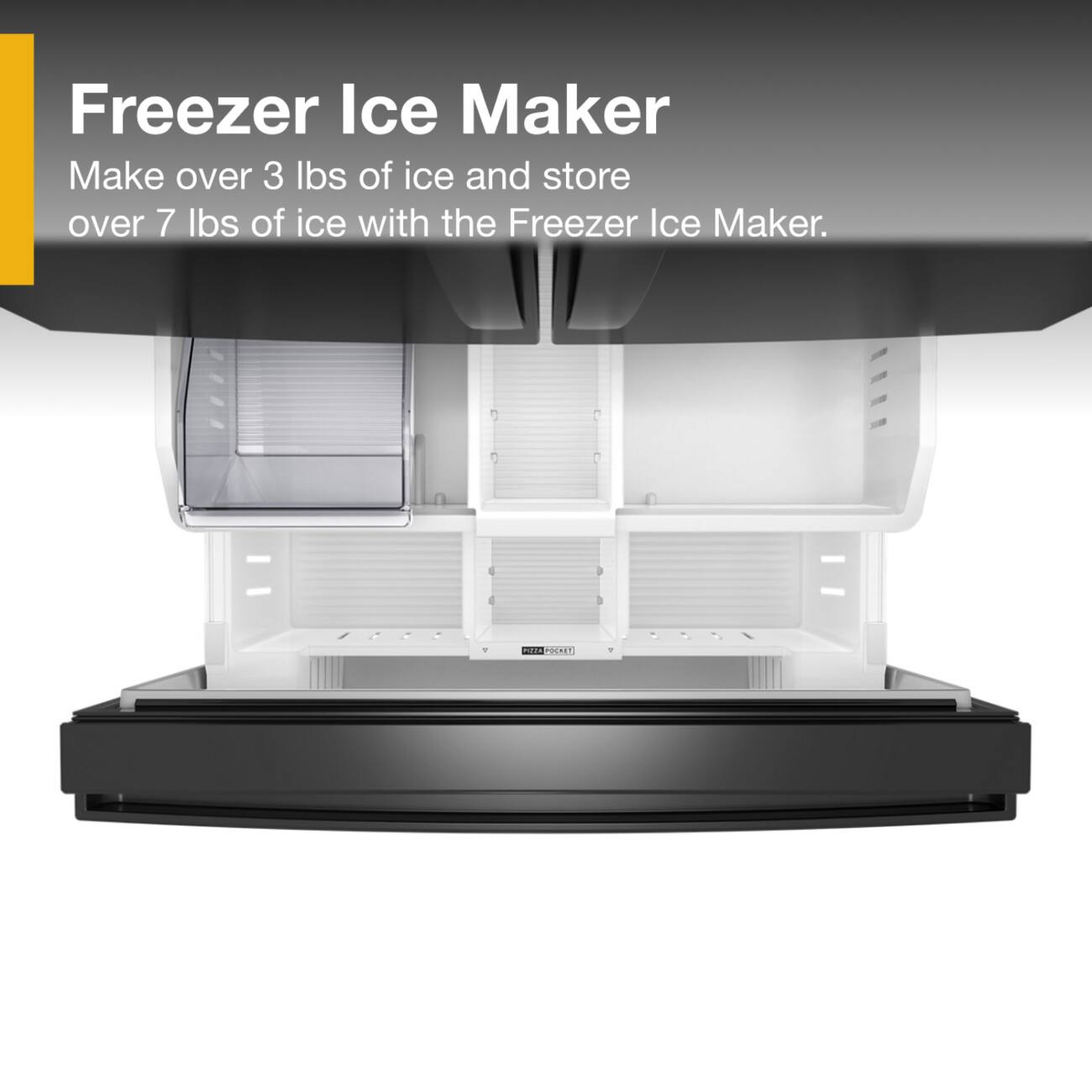 Freezer Ice Maker

Make over 3 lbs of ice and store over 7 lbs of ice with the Freezer Ice Maker.