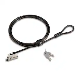 Kensington - Slim NanoSaver 2.0 Keyed Laptop Lock Ultra-Slim 5.9ft Carbon Steel Cable Nano Security Slot Compatible K65021WW