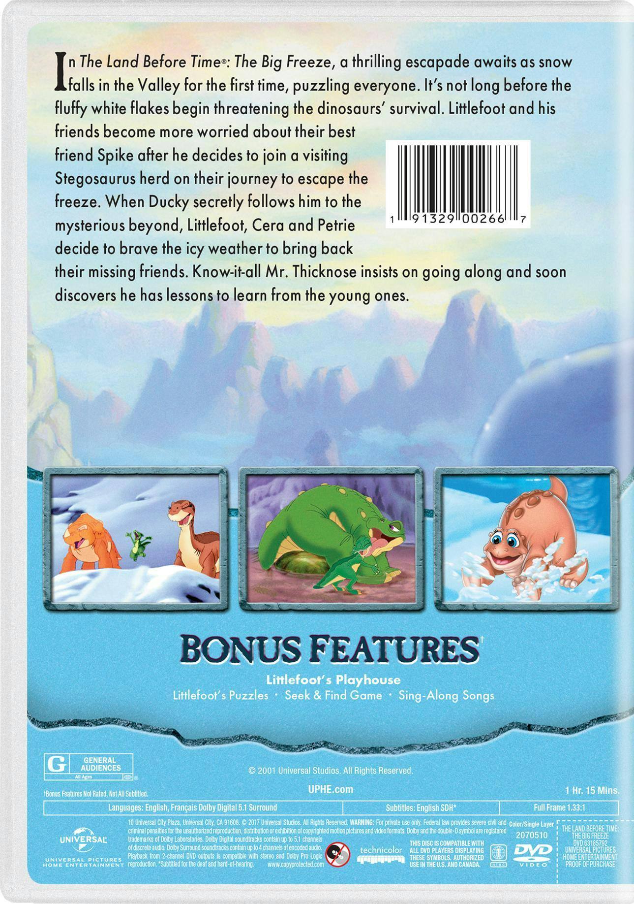 Angle. The Land Before Time: The Big Freeze [DVD].