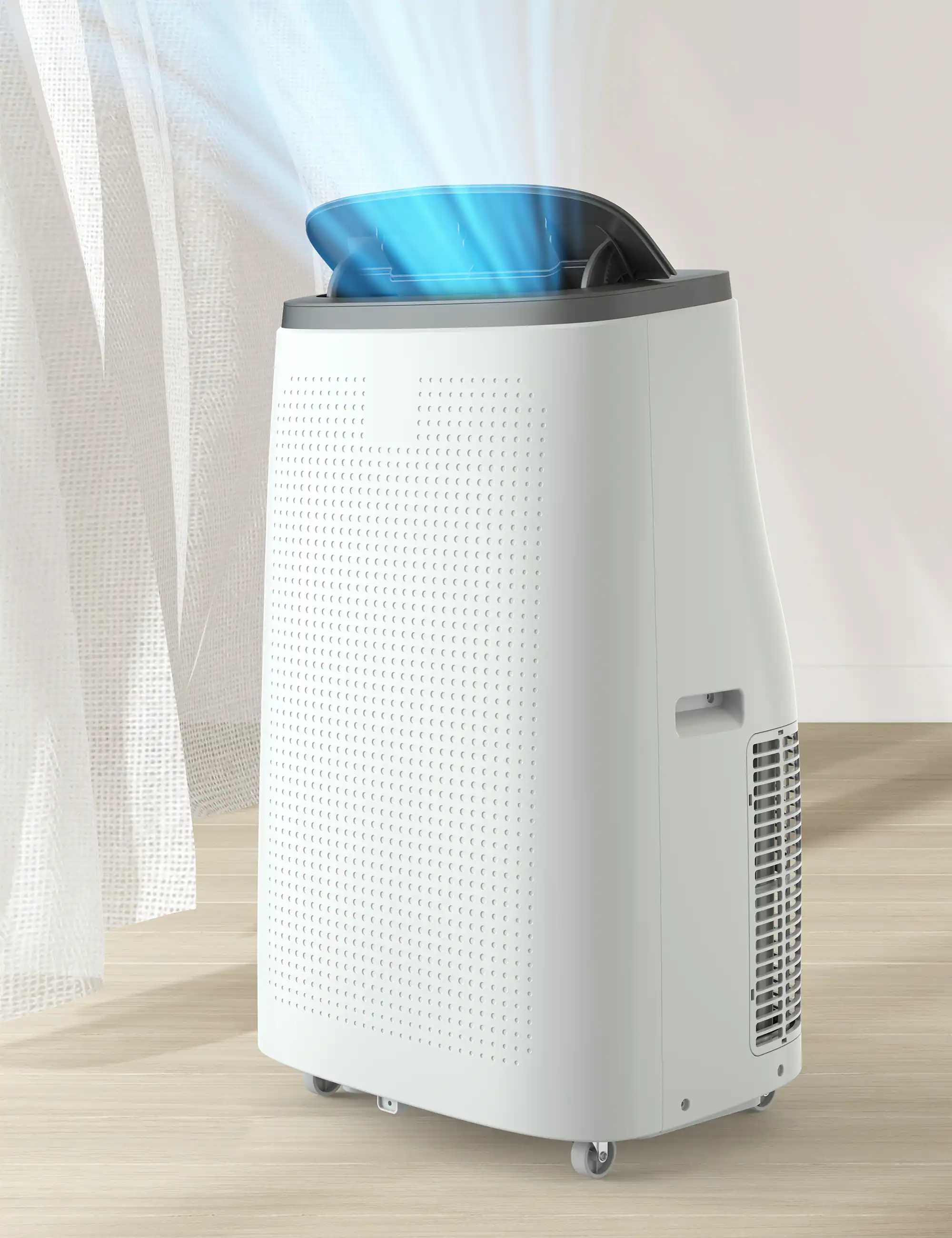 Front. TROPOW - 14,000 BTU Portable Air Conditioner, 3 in-1 AC Units, Up to 700 Sq.Ft - white.