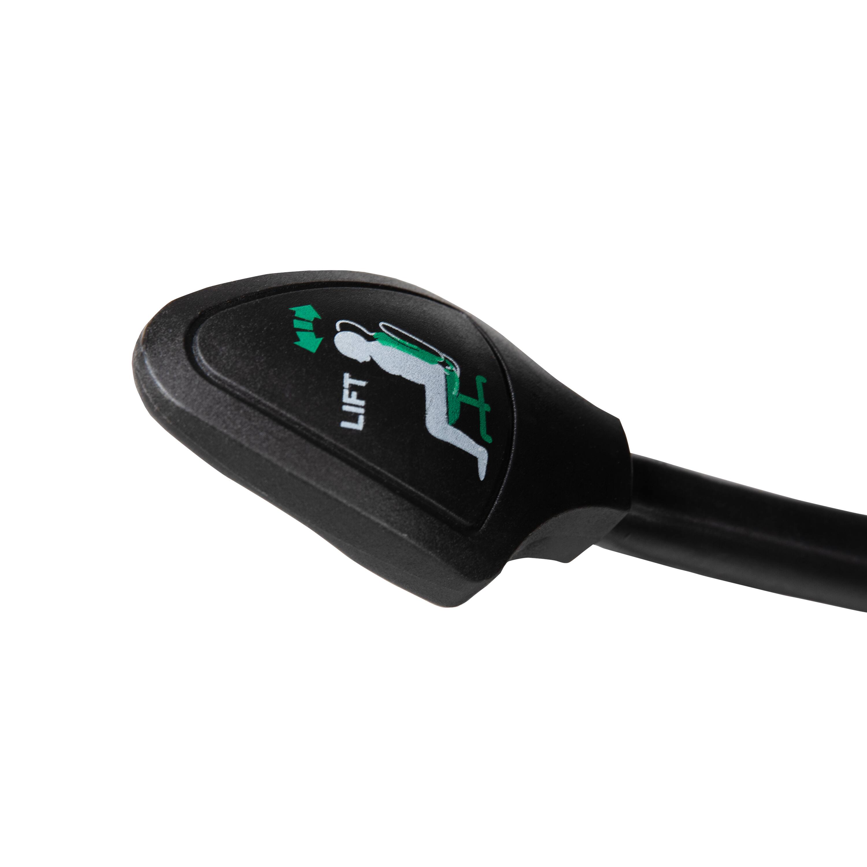 Alt View 10. Emma + Oliver - Mid-Back Transparent Mesh Drafting Chair with Flip-Up Arms - Black Mesh/Black Frame.