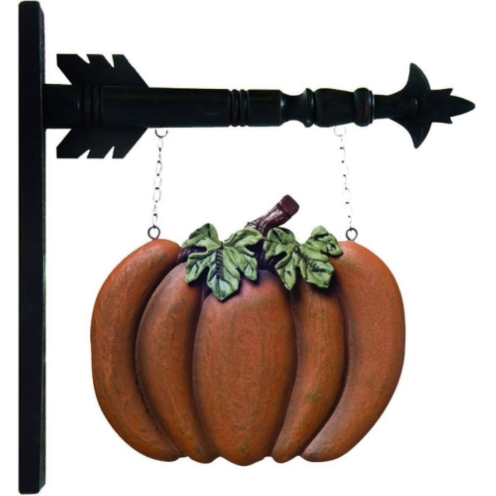 Angle. K&K Interiors - K&K Interiors Orange Pumpkin Autumn Arrow Replacement Sign 14 inch - Arrow Sold Separately - Orange.