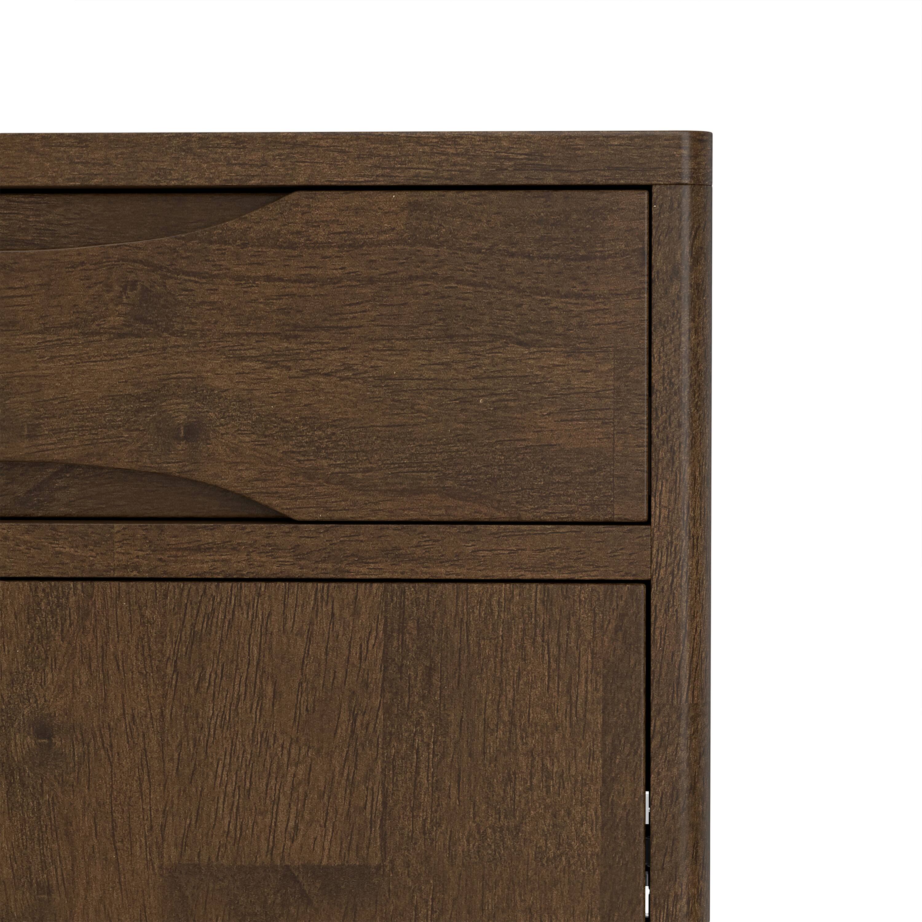 Alt View 7. Simpli Home - Simpli Home Harper SOLID HARDWOOD 40 inch Wide Mid Century Modern Entryway Storage Cabinet in Walnut Brown - Walnut Brown.