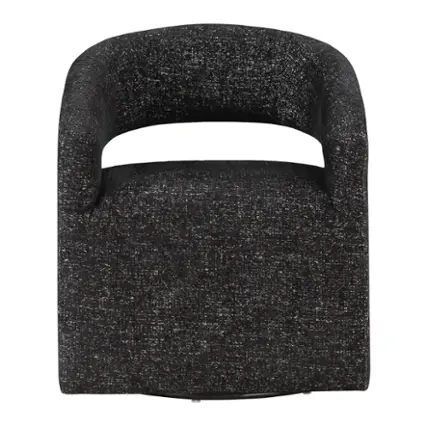 Front. OSP Home Furnishings - Devin Swivel Chair - Midnight.