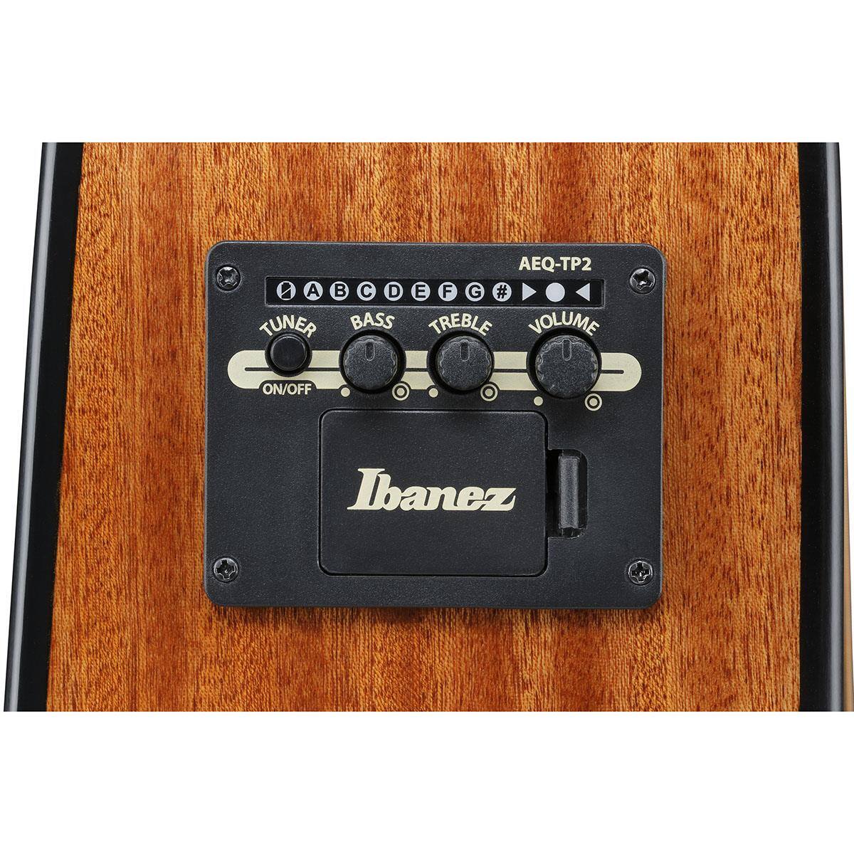 AEQ-TP2  
A B C D E F G #  
TUNER BASS TREBLE VOLUME ON/OFF  
Ibanez