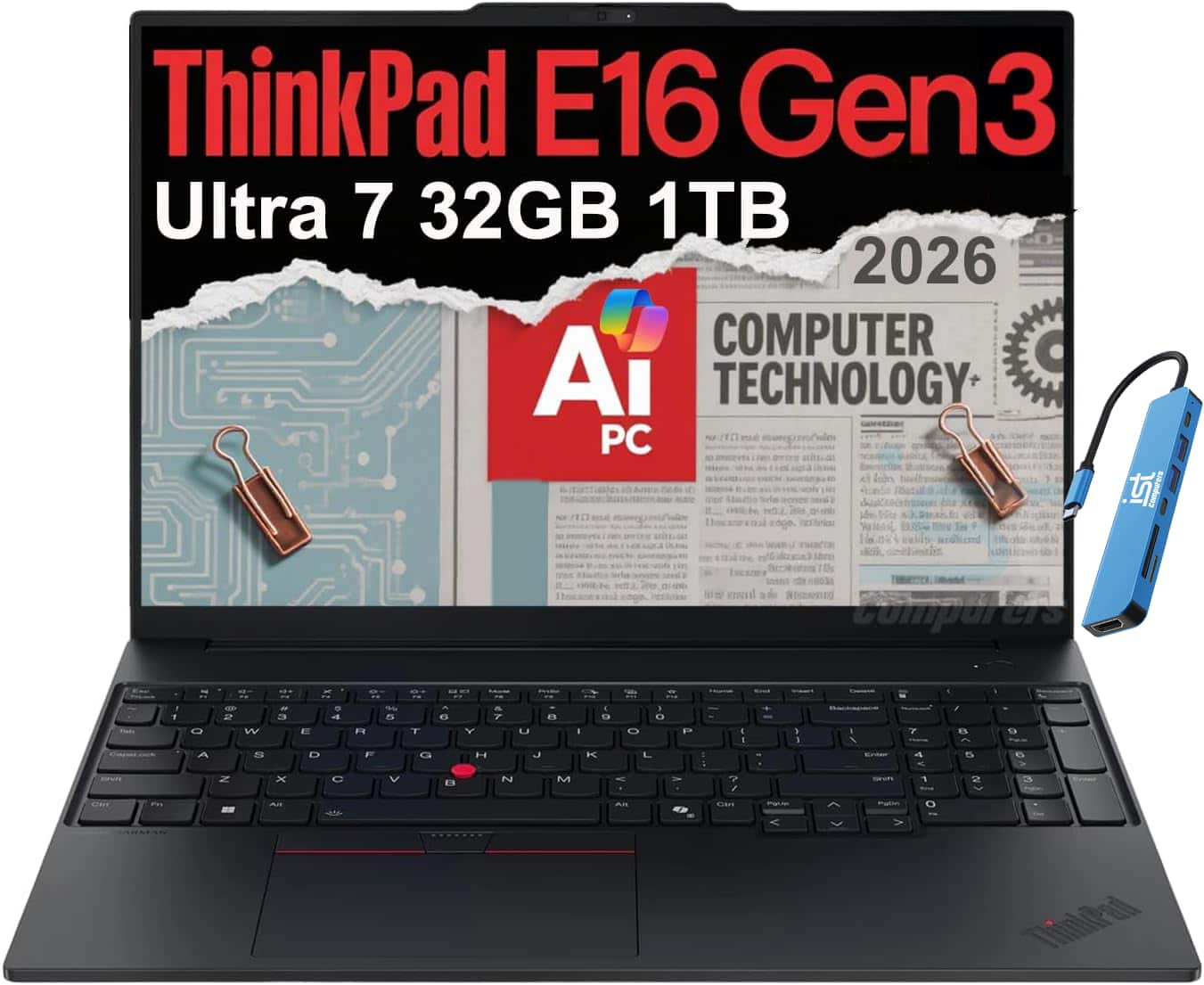 ThinkPad E16 Gen3 Ultra 7 32GB 1TB 2026 COMPUTER AI TECHNOLOGY PC