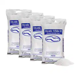 U.S. Silica - 50 Pound Mystic White II Swimming Pool Filter Sand, White (4 Pack)