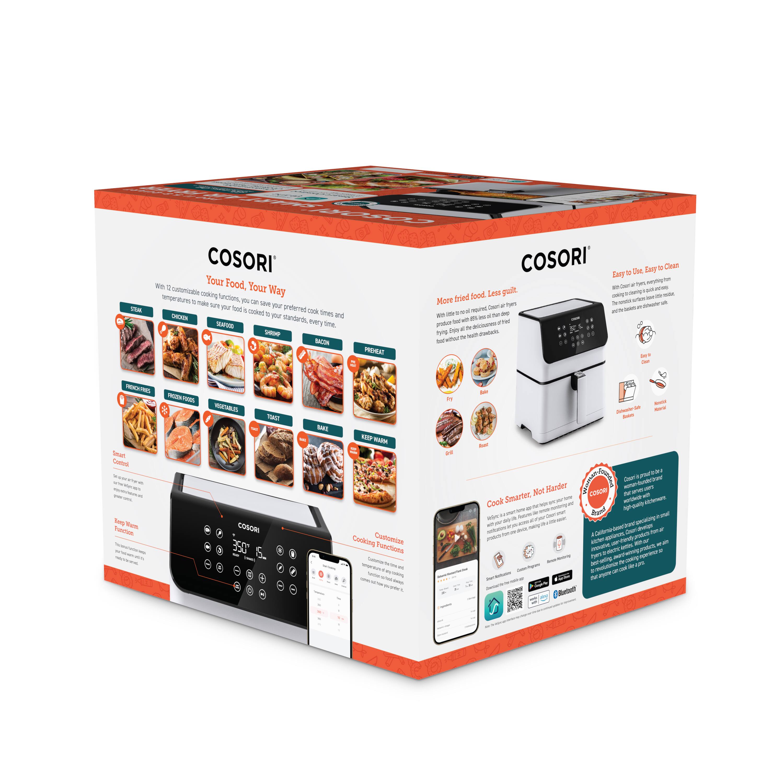 Alt View Zoom 16. Cosori - Pro II 5.8-Quart Smart Air Fryer - White.